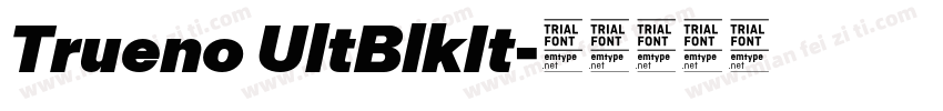 Trueno UltBlkIt字体转换